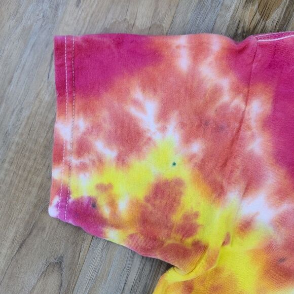 💜Tie Dye Pre-Shrunk Short Sleeve Shirt Youth XLarge - Picture 6 of 12